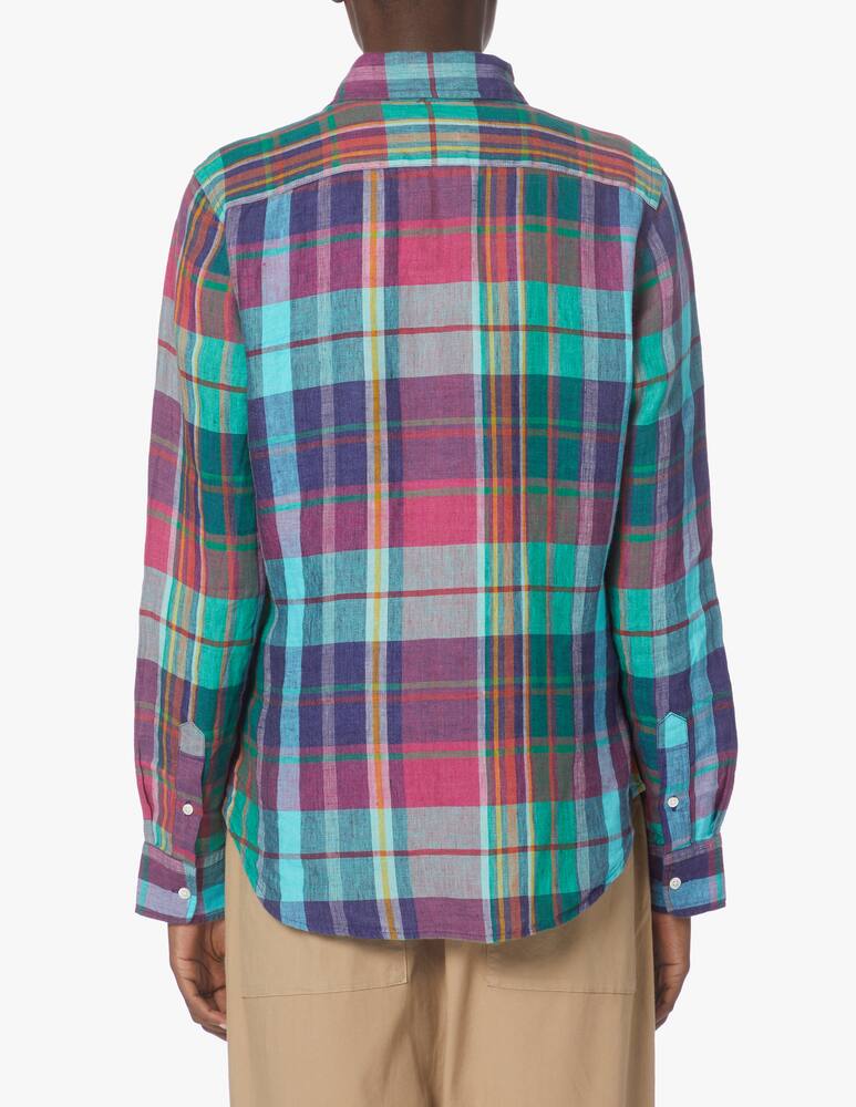 rinascente Polo Ralph Lauren Camicia in lino scozzese classic-fit Georgia - multicolor