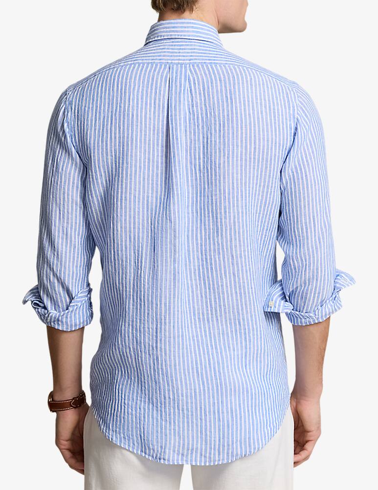 rinascente Polo Ralph Lauren Linen stripe custom fit shir