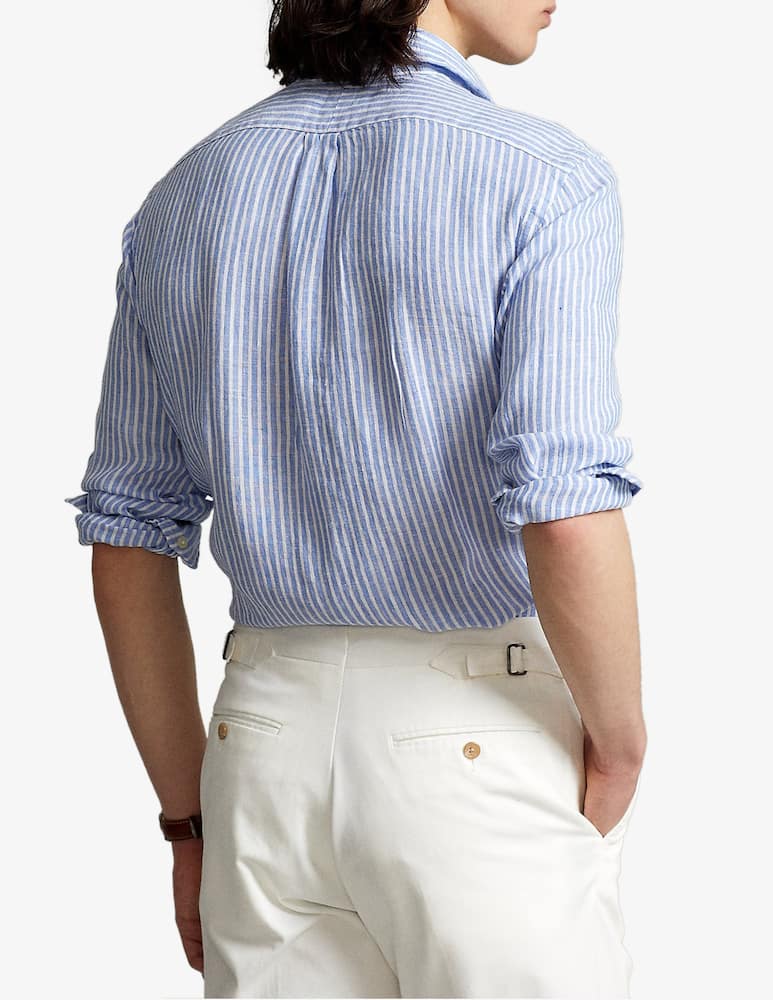 rinascente Polo Ralph Lauren Camicia lino a righe sottili