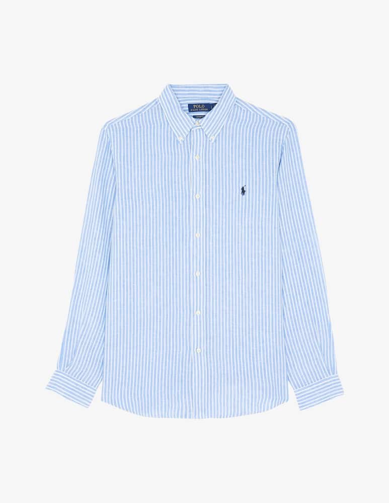 rinascente Polo Ralph Lauren Camicia lino a righe sottili