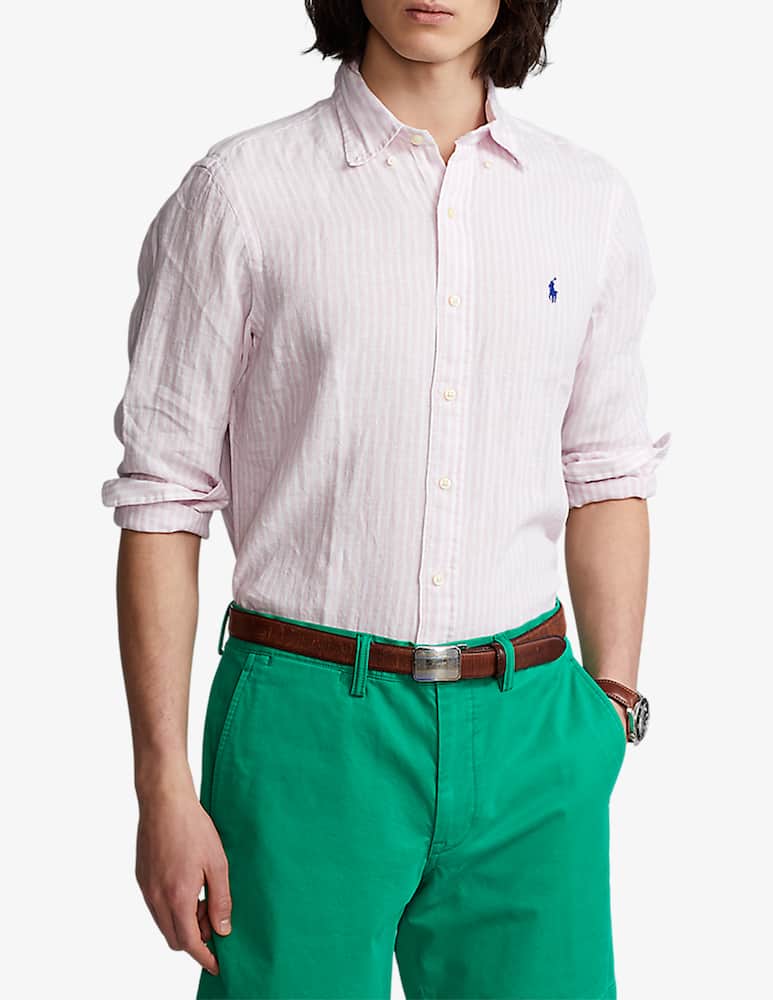 Polo Ralph Lauren Camicia lino a righe sottili - immagine 1 Polo Ralph Lauren Camicia lino a righe sottili - immagine 1