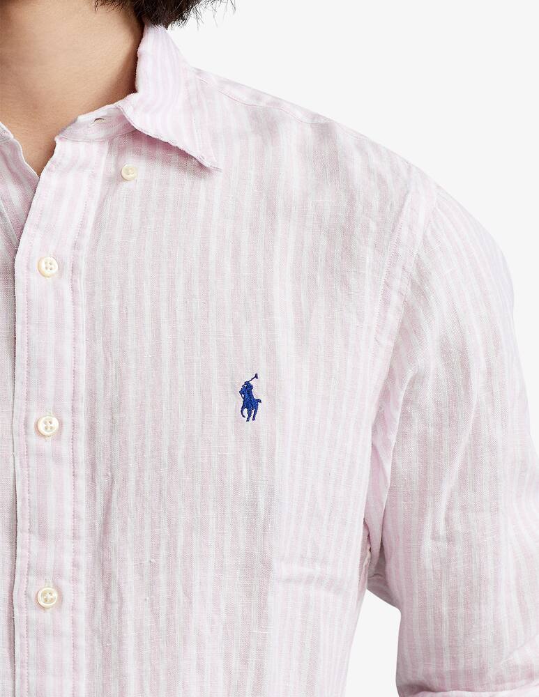 rinascente Polo Ralph Lauren Linen stripe custom fit shir