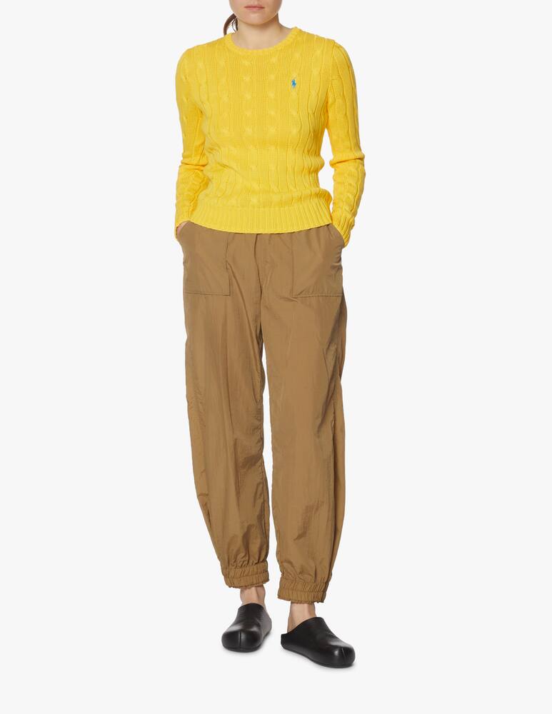 rinascente Polo Ralph Lauren Julianna cable-knit cotton sweater - yellow