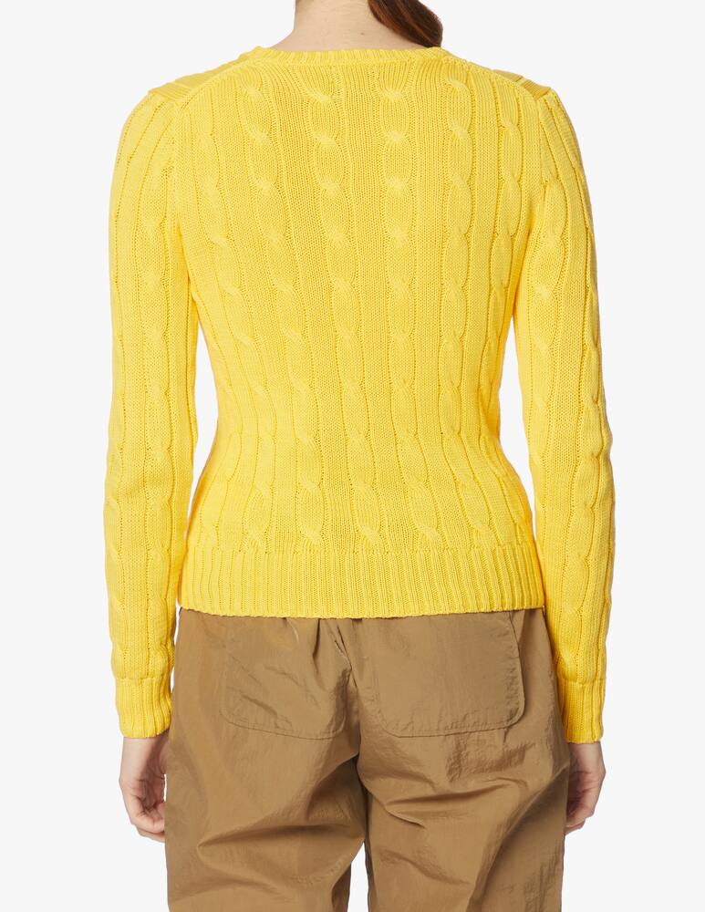 rinascente Polo Ralph Lauren Julianna cable-knit cotton sweater - yellow