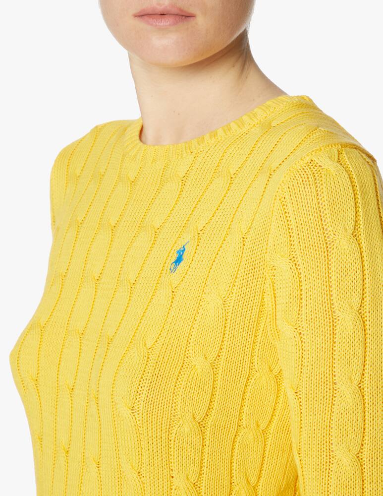 rinascente Polo Ralph Lauren Julianna cable-knit cotton sweater - yellow