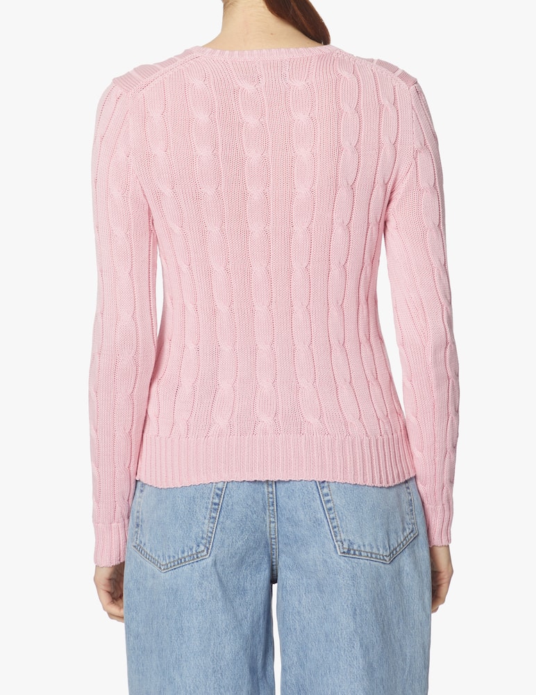 rinascente Polo Ralph Lauren Maglia in cotone a trecce Julianna - rosa