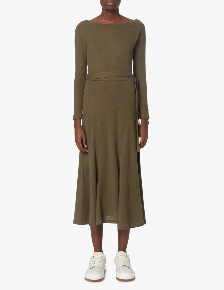 rinascente Polo Ralph Lauren Midi dress with boat neckline - olive