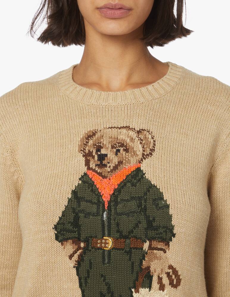 rinascente Polo Ralph Lauren Maglione in misto cotone Bear - beige