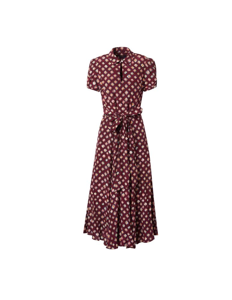 rinascente Polo Ralph Lauren Crepe midi shirtdress - red