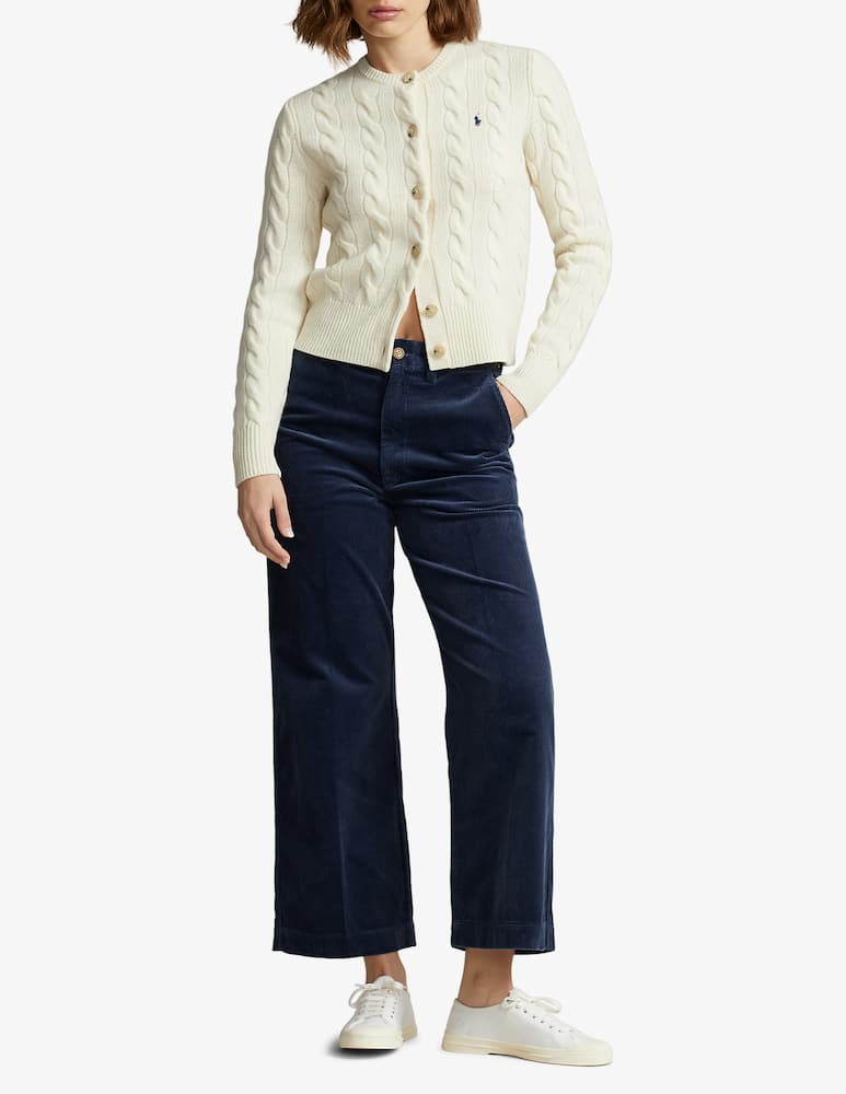 Polo Ralph Lauren Cardigan a trecce in lana e cashmere - immagine 2 Polo Ralph Lauren Cardigan a trecce in lana e cashmere - immagine 2