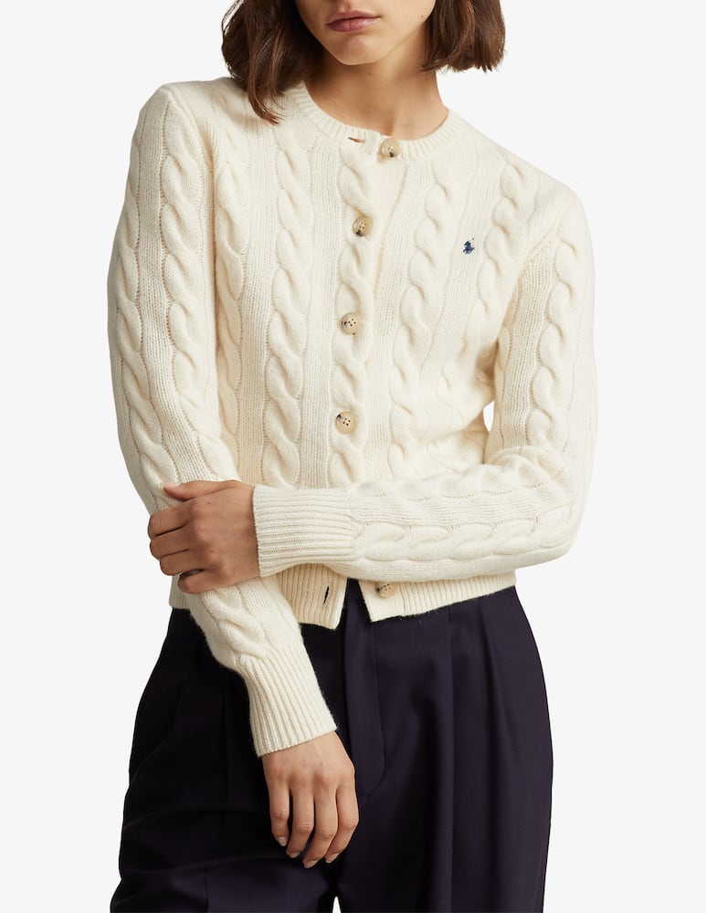 Polo Ralph Lauren Cardigan a trecce in lana e cashmere - immagine 4 Polo Ralph Lauren Cardigan a trecce in lana e cashmere - immagine 4