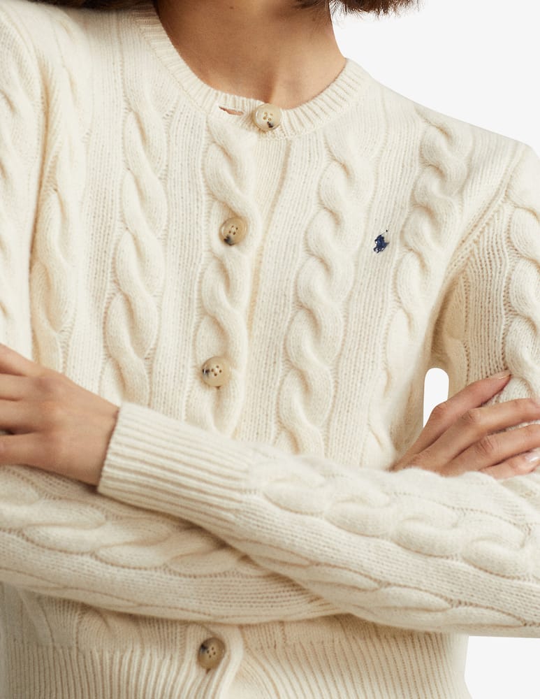 Polo Ralph Lauren Cardigan a trecce in lana e cashmere - immagine 7 Polo Ralph Lauren Cardigan a trecce in lana e cashmere - immagine 7