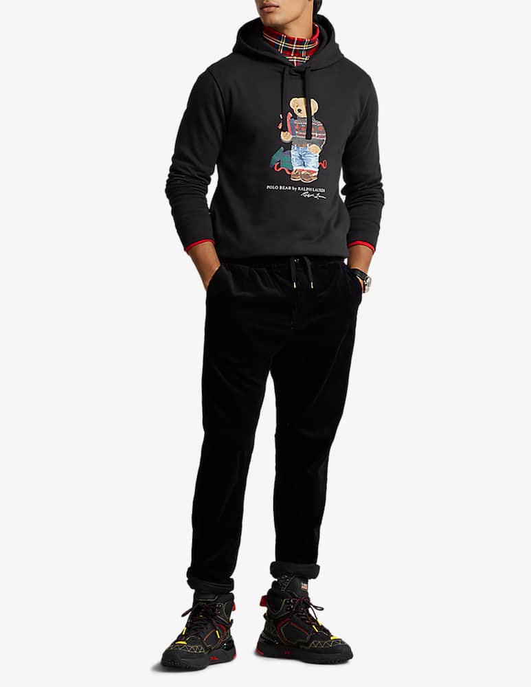 rinascente Polo Ralph Lauren Fleece bear hoodie