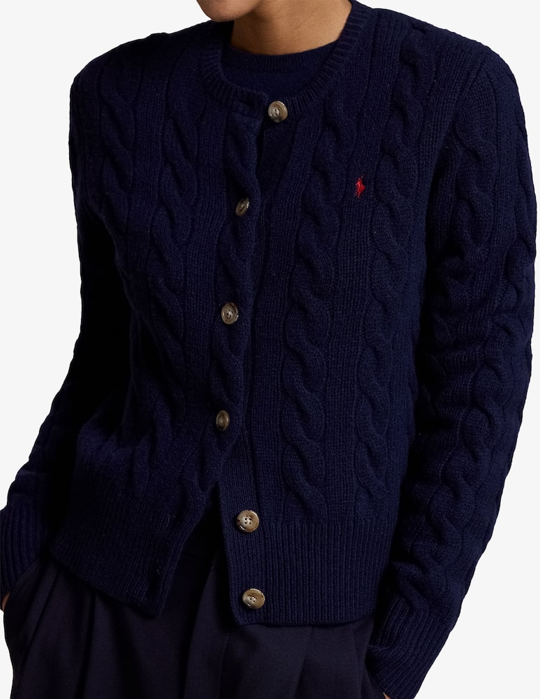 Polo Ralph Lauren Cardigan a trecce in lana e cashmere - immagine 4 Polo Ralph Lauren Cardigan a trecce in lana e cashmere - immagine 4