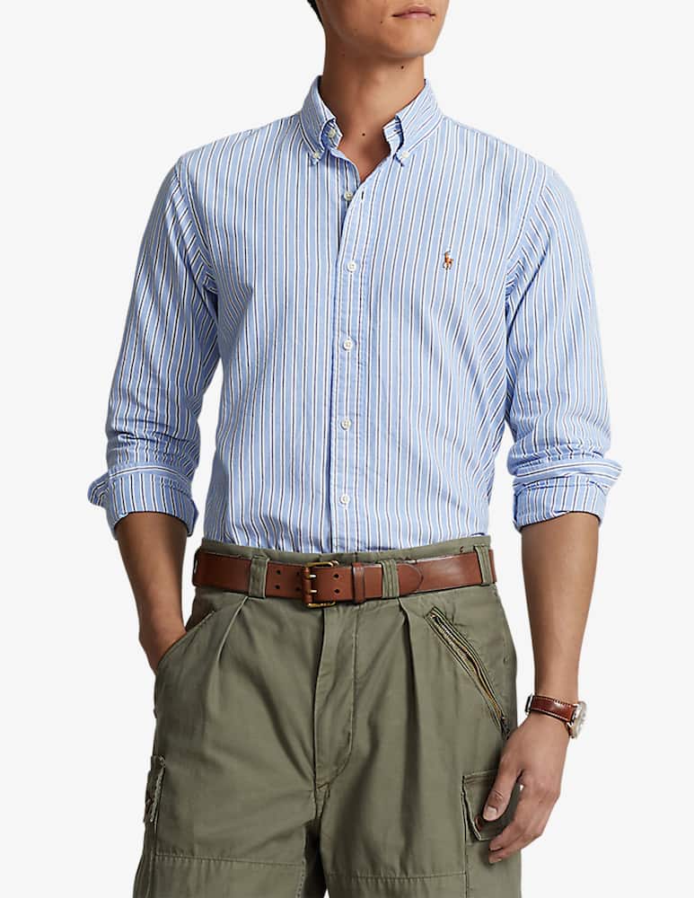 Polo Ralph Lauren Camicia custom fit oxford riga alternata - immagine 1 Polo Ralph Lauren Camicia custom fit oxford riga alternata - immagine 1