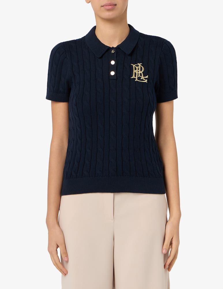 rinascente Lauren Ralph Lauren Cable knit polo jumper