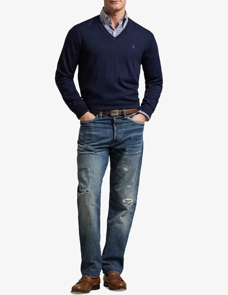 Polo Ralph Lauren Maglia scollo a v in lana merino - immagine 2 Polo Ralph Lauren Maglia scollo a v in lana merino - immagine 2