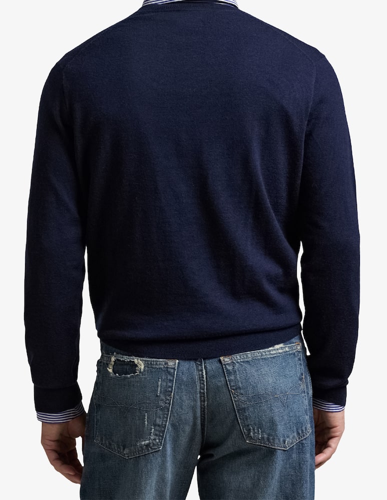 Polo Ralph Lauren Maglia scollo a v in lana merino - immagine 3 Polo Ralph Lauren Maglia scollo a v in lana merino - immagine 3