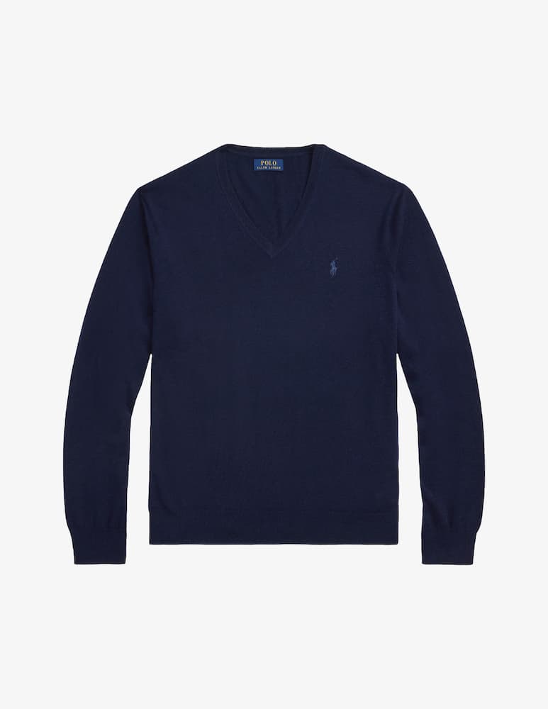 Polo Ralph Lauren Maglia scollo a v in lana merino - immagine 5 Polo Ralph Lauren Maglia scollo a v in lana merino - immagine 5