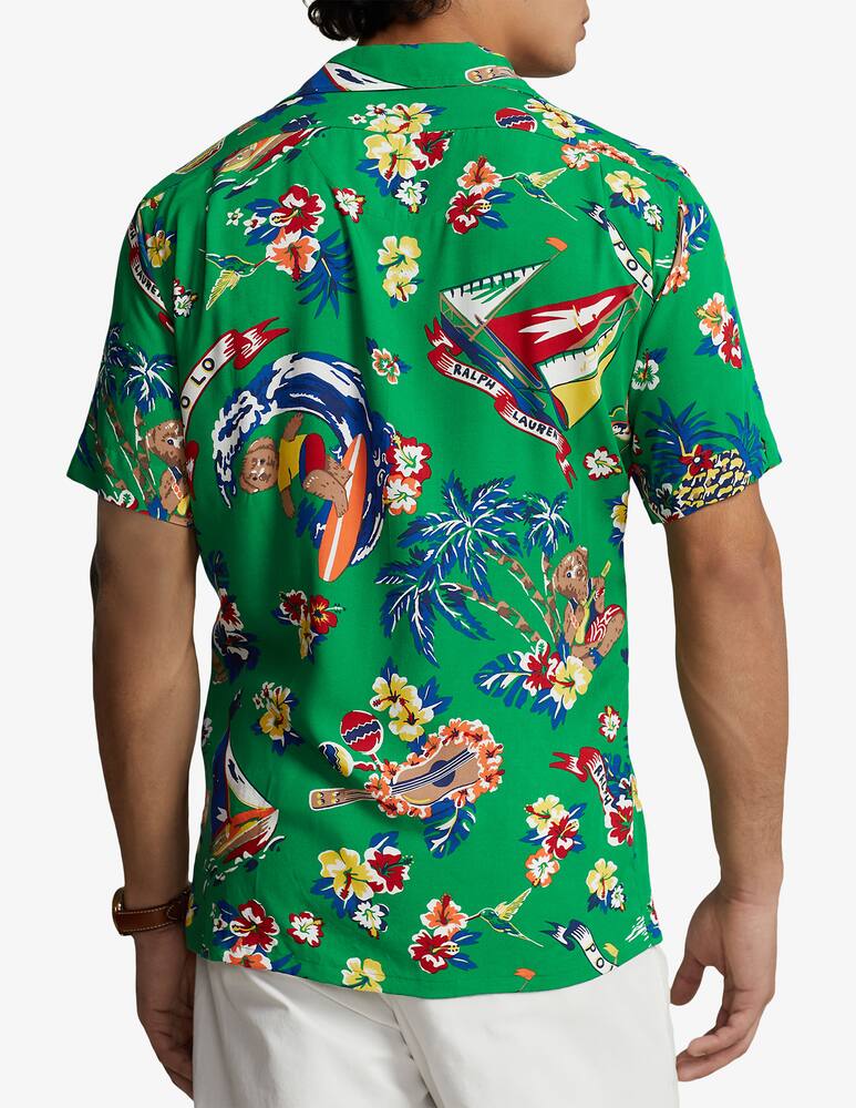 rinascente Polo Ralph Lauren Print bear bowling neck short sleeve shirt