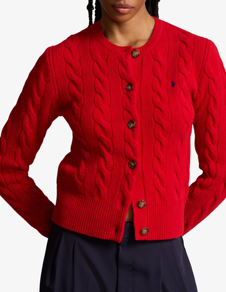 Polo Ralph Lauren Cardigan a trecce in lana e cashmere - immagine 1 Polo Ralph Lauren Cardigan a trecce in lana e cashmere - immagine 1