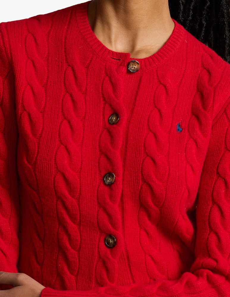 Polo Ralph Lauren Cardigan a trecce in lana e cashmere - immagine 4 Polo Ralph Lauren Cardigan a trecce in lana e cashmere - immagine 4