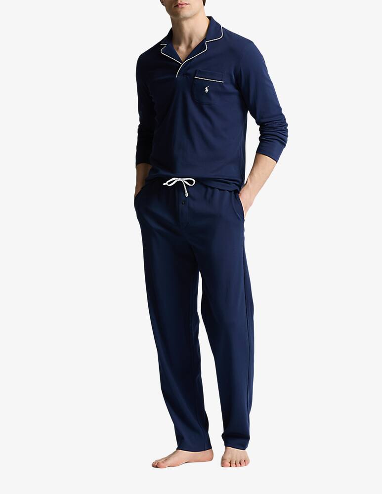 rinascente Polo Ralph Lauren Long sleeve jersey pyjama set
