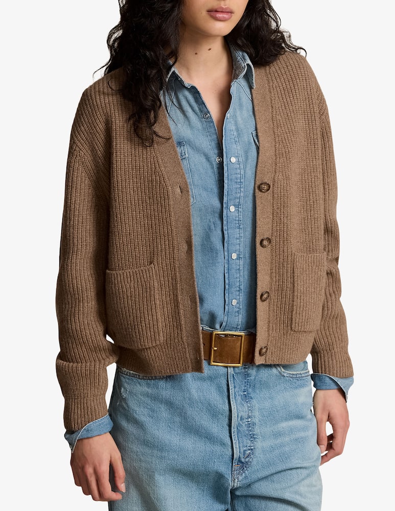 Polo Ralph Lauren Cardigan in cashmere con scollo a V - immagine 1 Polo Ralph Lauren Cardigan in cashmere con scollo a V - immagine 1