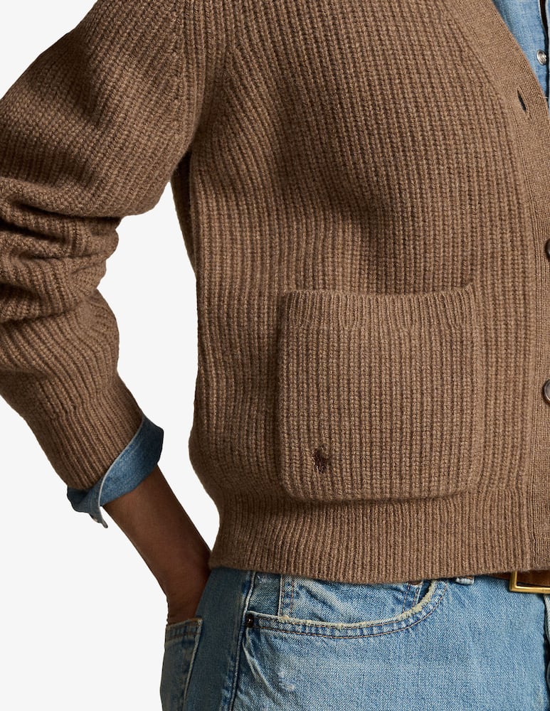 Polo Ralph Lauren Cardigan in cashmere con scollo a V - immagine 4 Polo Ralph Lauren Cardigan in cashmere con scollo a V - immagine 4
