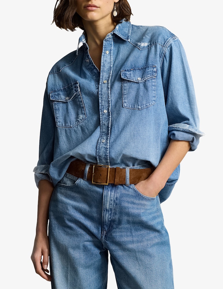 Polo Ralph Lauren Camicia western in denim - immagine 1 Polo Ralph Lauren Camicia western in denim - immagine 1