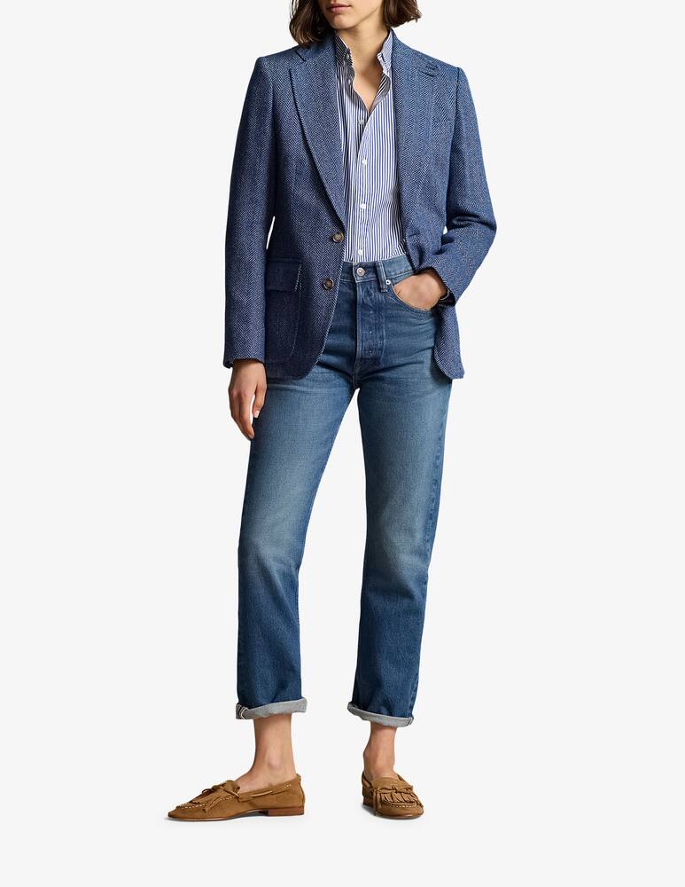rinascente Polo Ralph Lauren Herringbone Linen-Blend Blazer