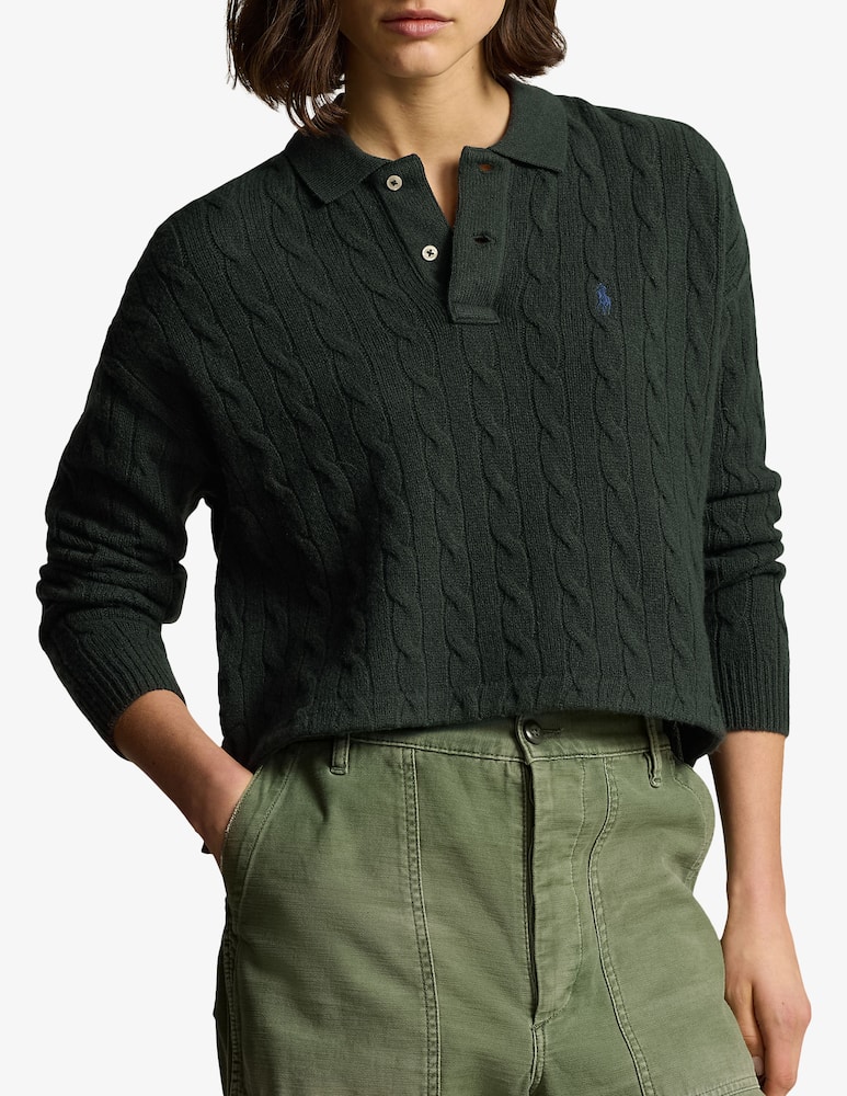 Polo Ralph Lauren Polo in lana e cashmere a trecce - immagine 1 Polo Ralph Lauren Polo in lana e cashmere a trecce - immagine 1