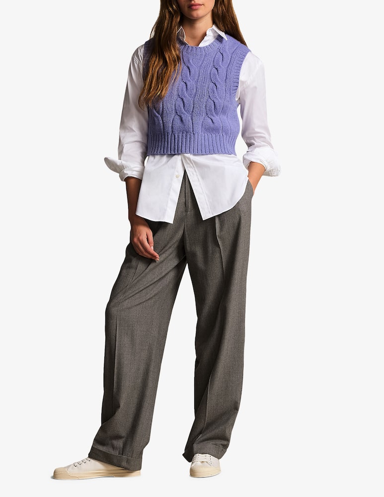 rinascente Polo Ralph Lauren Cropped Cable Wool-Cashmere Jumper