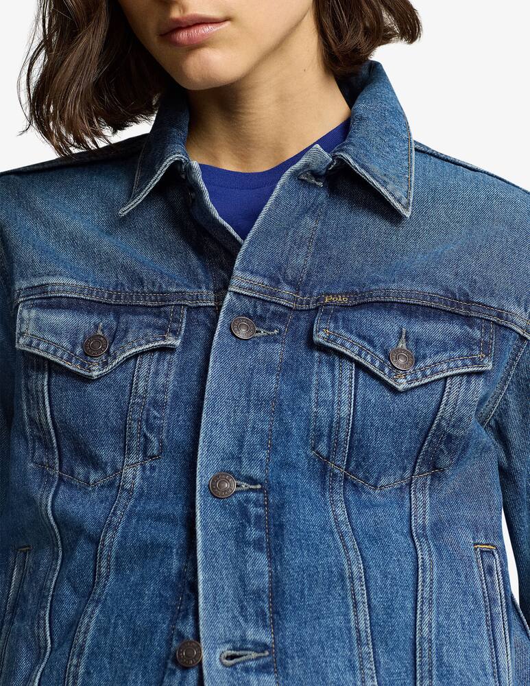 rinascente Polo Ralph Lauren Giacca trucker in denim con bandiera