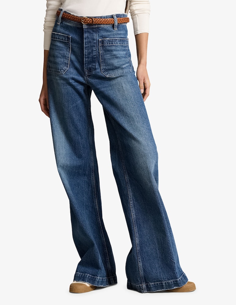 Polo Ralph Lauren Jeans a gamba larga in cotone stretch - immagine 1 Polo Ralph Lauren Jeans a gamba larga in cotone stretch - immagine 1
