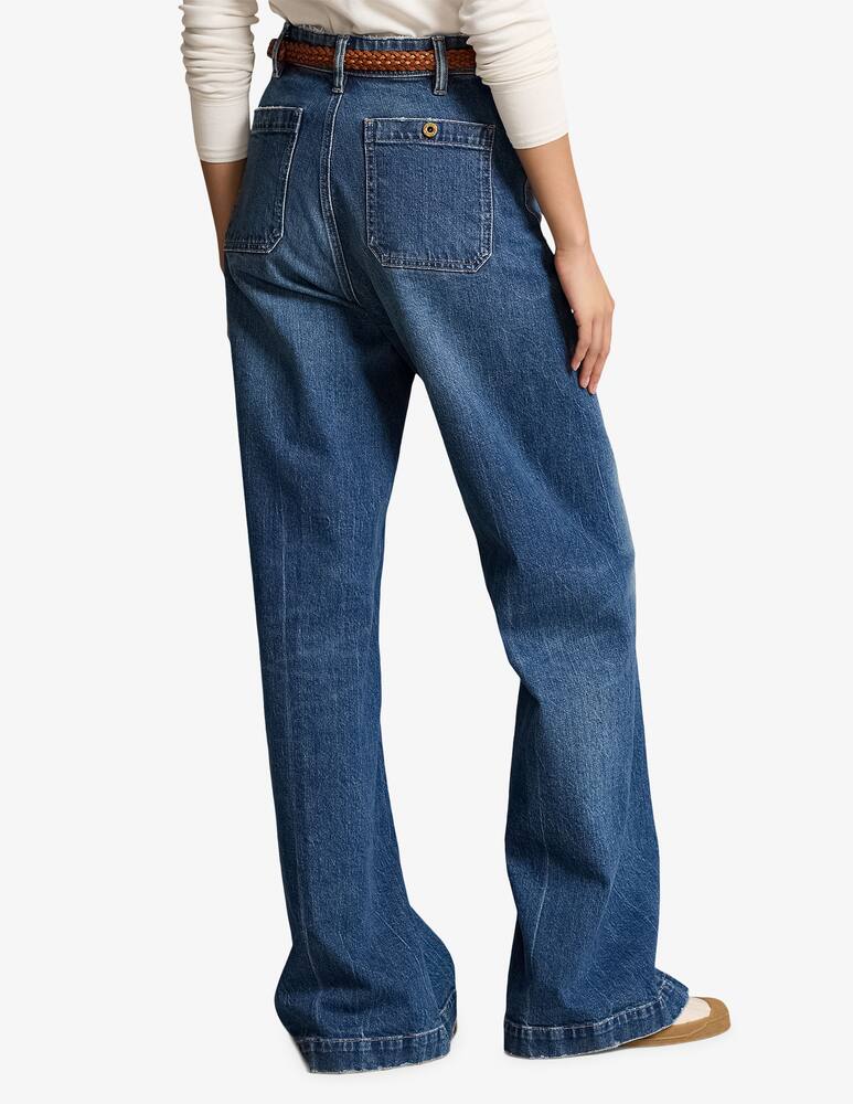 rinascente Polo Ralph Lauren Stretch Cotton Wide-Leg Jean
