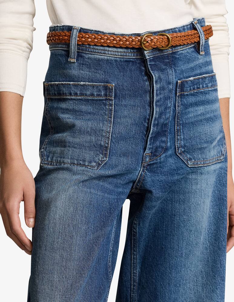 rinascente Polo Ralph Lauren Stretch Cotton Wide-Leg Jean