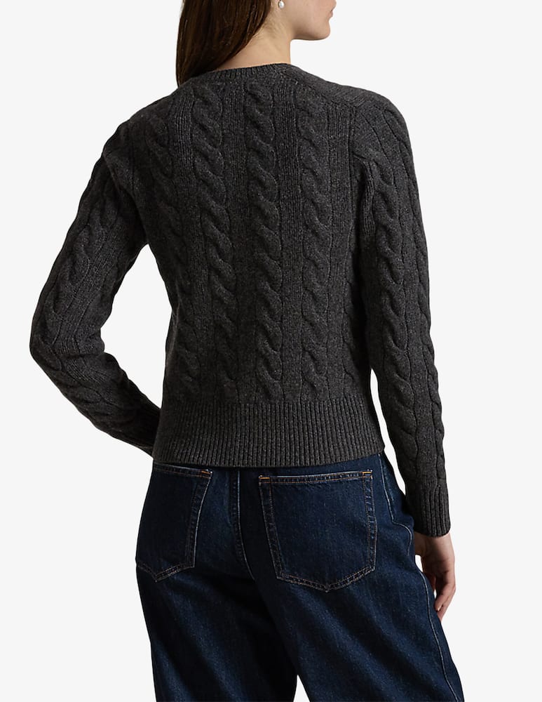 Polo Ralph Lauren Cardigan a trecce in lana e cashmere - immagine 3 Polo Ralph Lauren Cardigan a trecce in lana e cashmere - immagine 3