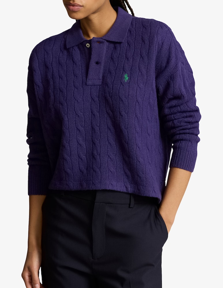 Polo Ralph Lauren Polo in lana e cashmere a trecce - immagine 1 Polo Ralph Lauren Polo in lana e cashmere a trecce - immagine 1