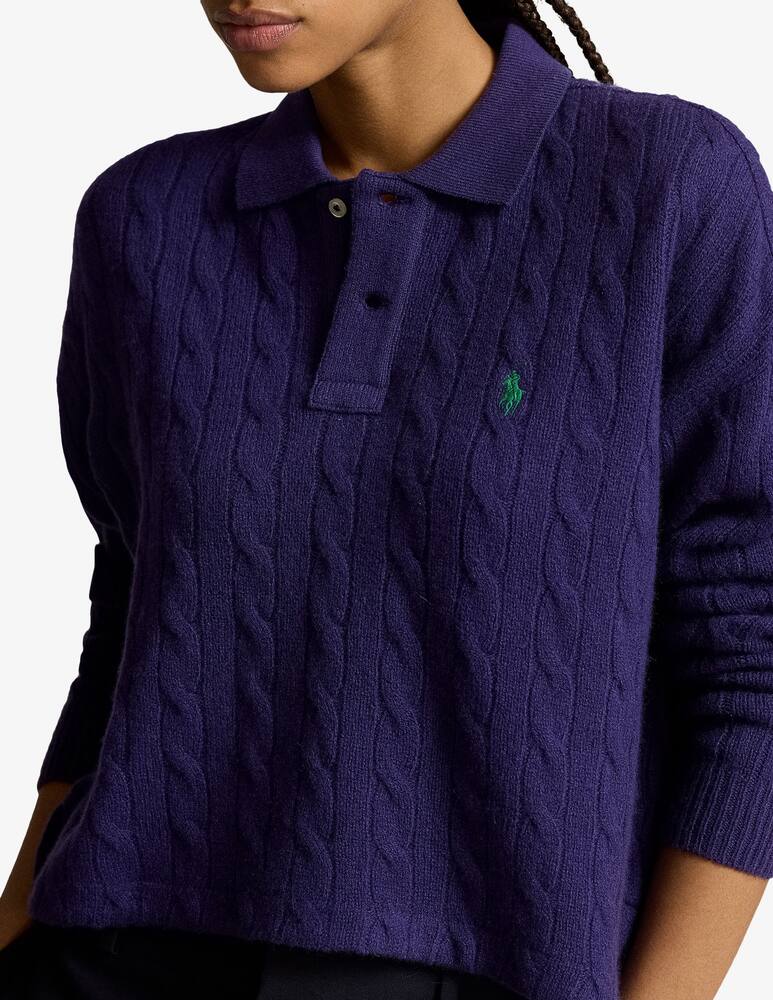Polo Ralph Lauren Polo in lana e cashmere a trecce - immagine 4 Polo Ralph Lauren Polo in lana e cashmere a trecce - immagine 4