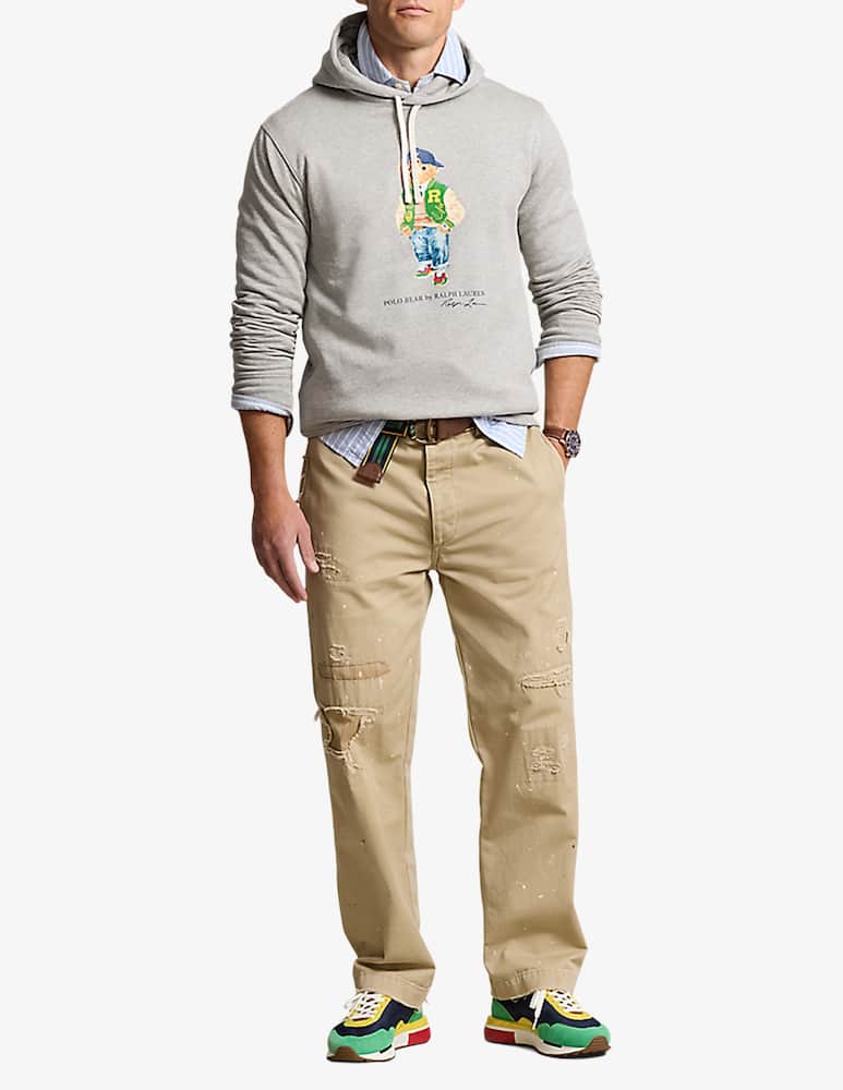 rinascente Polo Ralph Lauren Felpa con cappuccio bear rigata