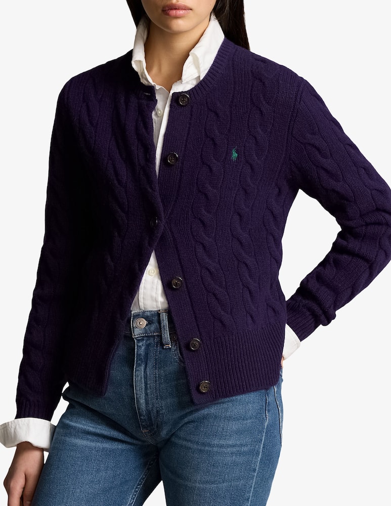 Polo Ralph Lauren Cardigan a trecce in lana e cashmere - immagine 1 Polo Ralph Lauren Cardigan a trecce in lana e cashmere - immagine 1