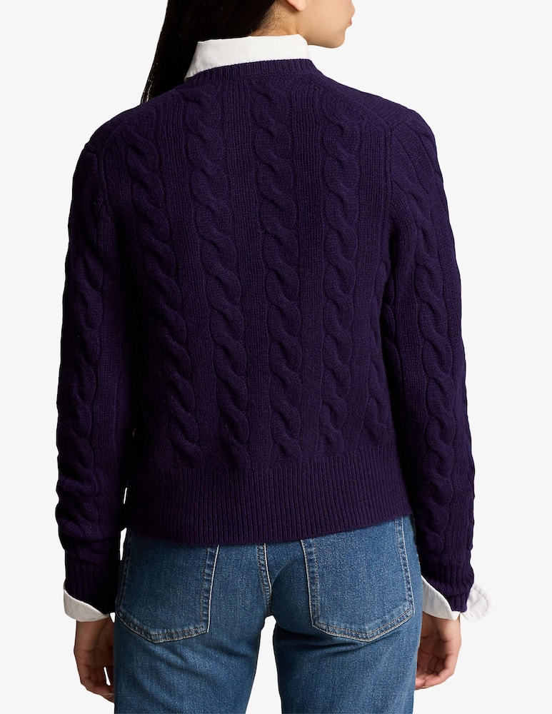 Polo Ralph Lauren Cardigan a trecce in lana e cashmere - immagine 3 Polo Ralph Lauren Cardigan a trecce in lana e cashmere - immagine 3