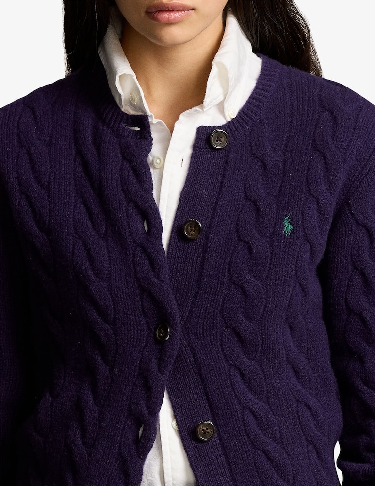Polo Ralph Lauren Cardigan a trecce in lana e cashmere - immagine 4 Polo Ralph Lauren Cardigan a trecce in lana e cashmere - immagine 4