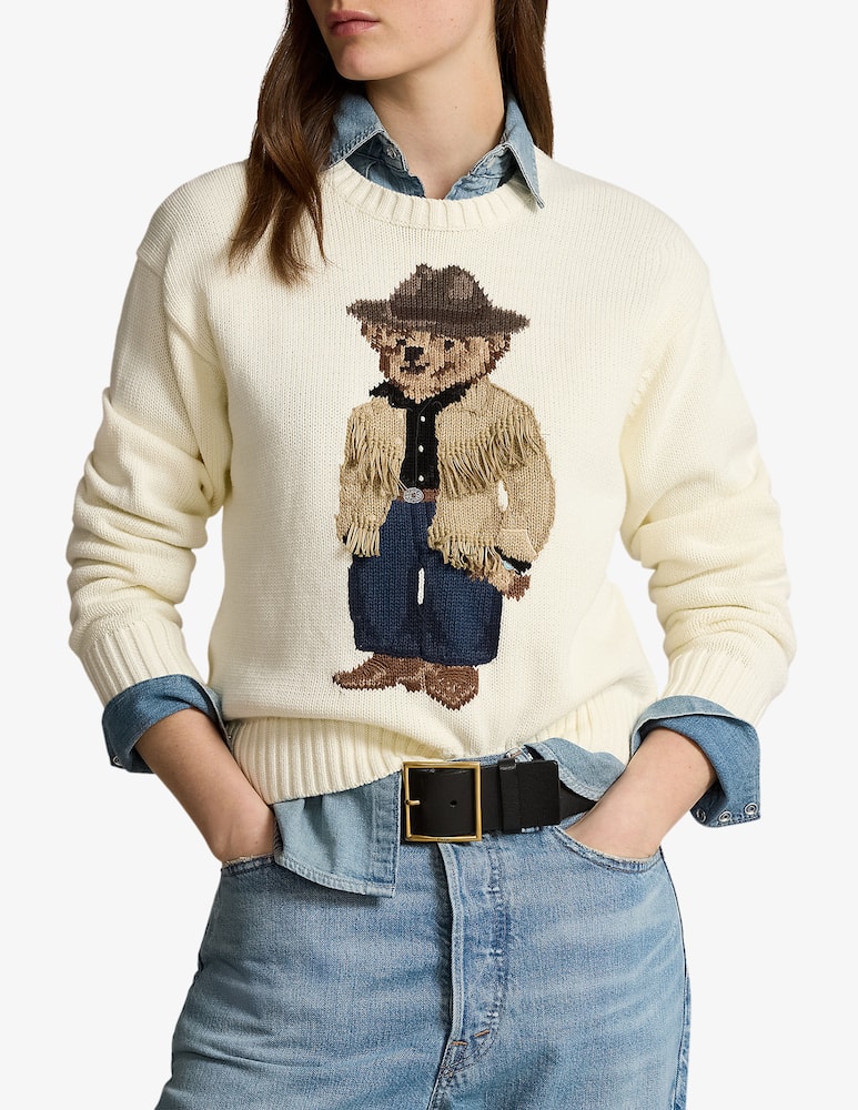 Polo Ralph Lauren Maglia Polo Bear in cotone a girocollo - immagine 1 Polo Ralph Lauren Maglia Polo Bear in cotone a girocollo - immagine 1