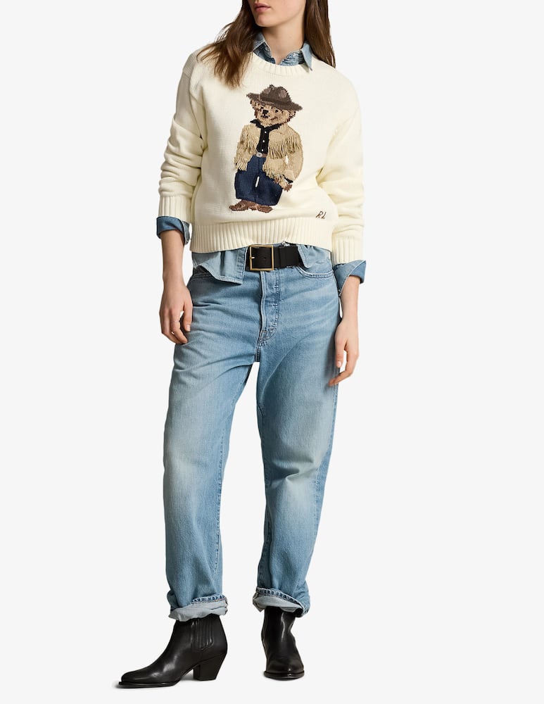 Polo Ralph Lauren Maglia Polo Bear in cotone a girocollo - immagine 2 Polo Ralph Lauren Maglia Polo Bear in cotone a girocollo - immagine 2