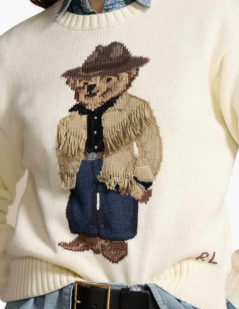 Polo Ralph Lauren Maglia Polo Bear in cotone a girocollo - immagine 4 Polo Ralph Lauren Maglia Polo Bear in cotone a girocollo - immagine 4