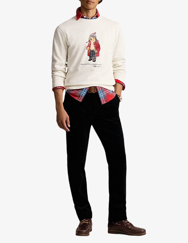 rinascente Polo Ralph Lauren Felpa girocollo bear rigata