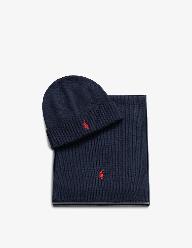 Polo Ralph Lauren Set cappello e sciarpa con logo - immagine 2 Polo Ralph Lauren Set cappello e sciarpa con logo - immagine 2