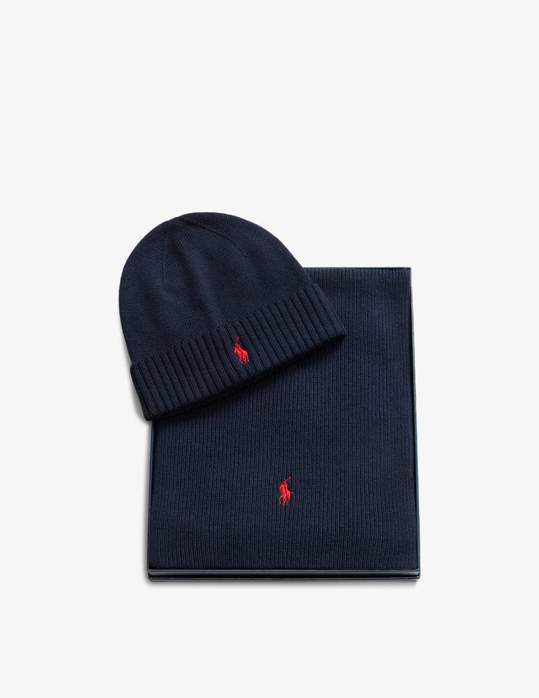 rinascente Polo Ralph Lauren Set cappello e sciarpa con logo